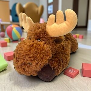 Aurora 14in Moosie Moose Flopsie Plush Stuffed‎ Animal Brown Antlers Cuddle Soft